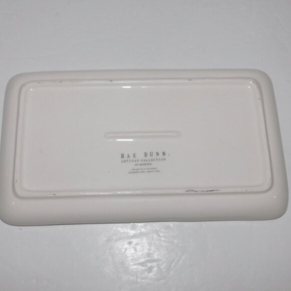 Rae Dunn PURRFECT cat trinket Serving Tray Dish Plate 9" x 5" - Picture 4 of 6